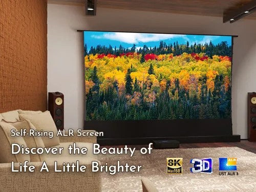 DS2-A 72-120Inches 4k Foldaway Floor Rising Projector Screen ...