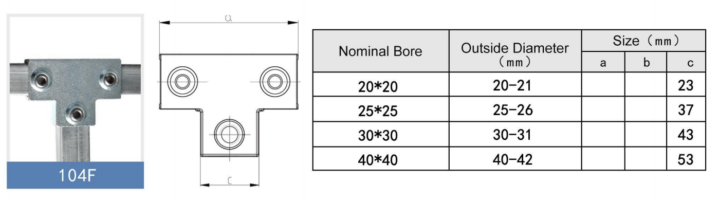 Preminum Cast Iron Square Tube Clamps
