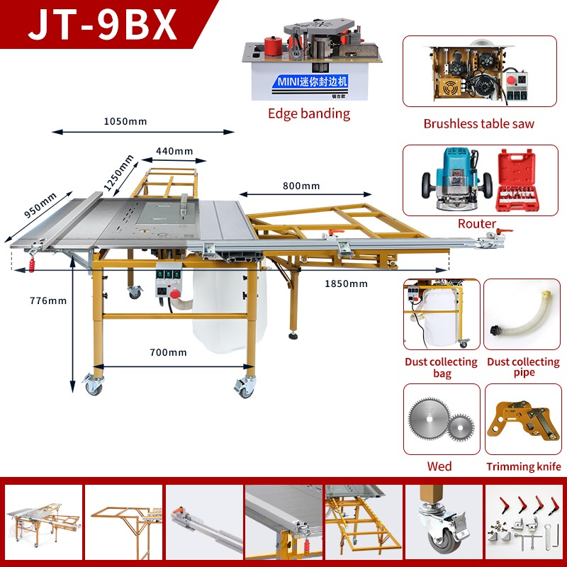 Swing-Arm Foldable Precision Table Saw（JT9)