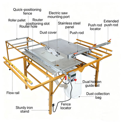 Dual Invisible Precision Guide Rails JT6